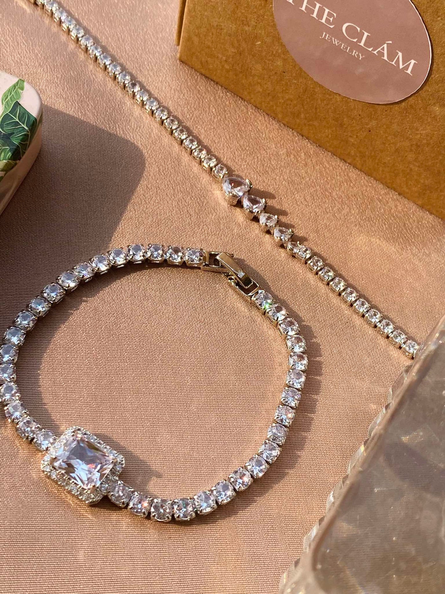 Luxe Silver cubic zirconia bracelet